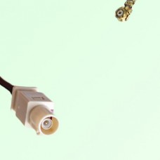 FAKRA SMB I 1001 beige Male Plug to IPEX Cable