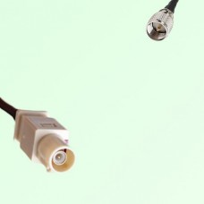 FAKRA SMB I 1001 beige Male Plug to Mini UHF Male Plug Cable