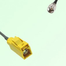 FAKRA SMB K 1027 curry Female Jack to Mini UHF Male Plug Cable