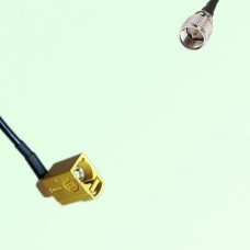 FAKRA SMB K 1027 curry Female Jack RA to Mini UHF Male Plug Cable