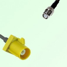 FAKRA SMB K 1027 curry Male Plug to Mini UHF Female Jack Cable