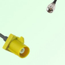 FAKRA SMB K 1027 curry Male Plug to Mini UHF Male Plug Cable