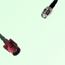 FAKRA SMB L 3002 carmin red Male Plug to Mini UHF Female Jack Cable