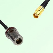 N Bulkhead Female M16 1.0mm thread to MCX Female RF Cable Assembly