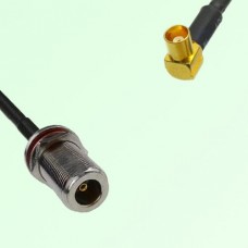 N Bulkhead Female M16 1.0mm thread to MCX Female RA RF Cable Assembly