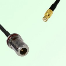 N Bulkhead Female M16 1.0mm thread to MCX Male RF Cable Assembly