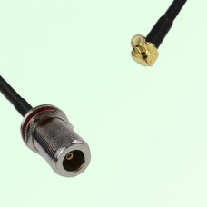N Bulkhead Female M16 1.0mm thread to MCX Male RA RF Cable Assembly