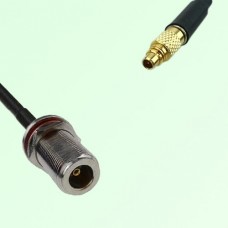 N Bulkhead Female M16 1.0mm thread to MMCX Male RF Cable Assembly