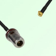 N Bulkhead Female M16 1.0mm thread to MMCX Male RA RF Cable Assembly