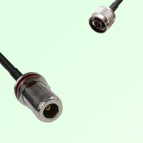 N Bulkhead Female M16 1.0mm thread to N Male RF Cable Assembly