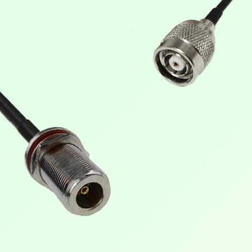 N Bulkhead Female M16 1.0mm thread to RP TNC Male RF Cable Assembly
