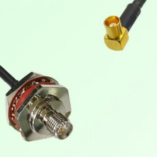 RP SMA Bulkhead Female M16 1.0mm thread to MCX Female RA RF Cable