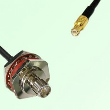 RP SMA Bulkhead Female M16 1.0mm thread to MCX Male RF Cable Assembly