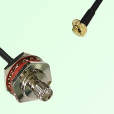 SMA Bulkhead Female M16 1.0mm thread to MCX Male RA RF Cable Assembly