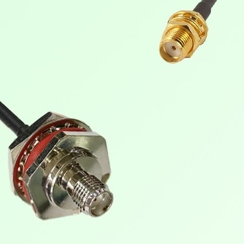 SMA Bulkhead Female M16 1.0mm thread to SMA Bulkhead Female RF Cable