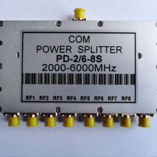 8 Way SMA Female Jack RF Power Splitter/Divider 2000-6000MHz