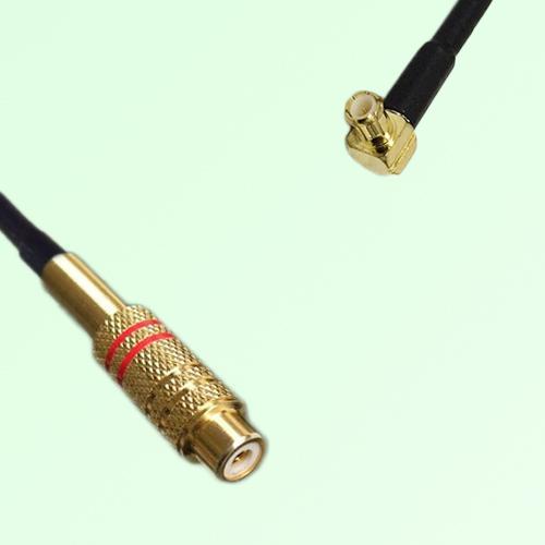 RCA Female to MCX Male Right Angle RF Cable Assembly