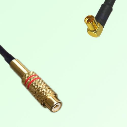 RCA Female to MMCX Female Right Angle RF Cable Assembly