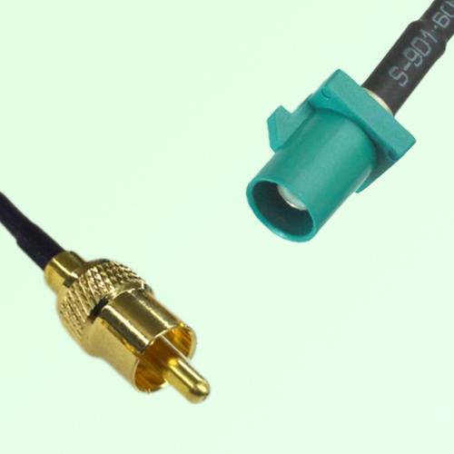 RCA Male to FAKRA SMB Z Male RF Cable Assembly