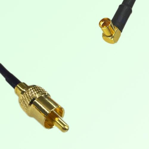 RCA Male to MMCX Female Right Angle RF Cable Assembly