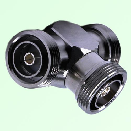 T Type Three 7/16 DIN Female Adapter 7/16 DIN to 7/16 DIN to 7/16 DIN