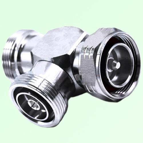 T Type 7/16 DIN Female to 7/16 DIN Male to 7/16 DIN Female Adapter