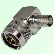 Right Angle BNC Female Jack to N Male Plug Adapter