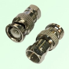 RF Adapter BNC Male Plug to F Male Plug