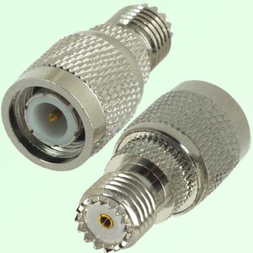 1pce TNC male plug to mini UHF miniUHF female jack center RF adapter connector 