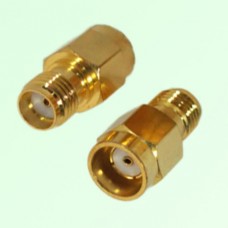 Quick Push-on Adapter RP SMA Male Quick Push-on to SMA Female