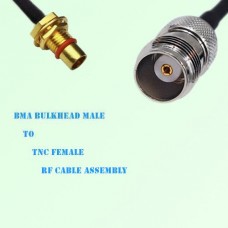 BMA Bulkhead Male to TNC Female RF Cable Assembly