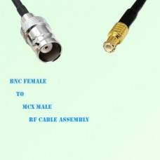 BNC Female to MCX Male RF Cable Assembly