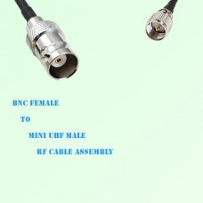 BNC Female to Mini UHF Male RF Cable Assembly