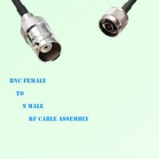 BNC Female to N Male RF Cable Assembly