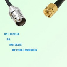 BNC Female to SMA Male RF Cable Assembly