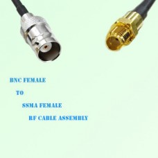 BNC Female to SSMA Female RF Cable Assembly