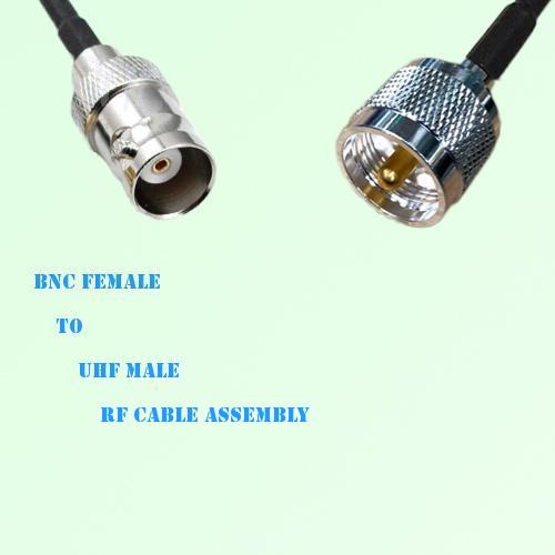 BNC Female to UHF Male RF Cable Assembly