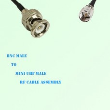 BNC Male to Mini UHF Male RF Cable Assembly