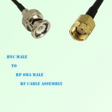 BNC Male to RP SMA Male RF Cable Assembly