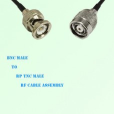 BNC Male to RP TNC Male RF Cable Assembly