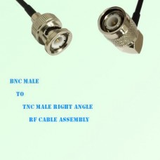 BNC Male to TNC Male Right Angle RF Cable Assembly