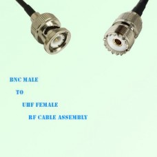 BNC Male to UHF Female RF Cable Assembly