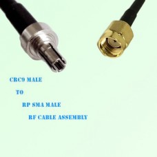 CRC9 Male to RP SMA Male RF Cable Assembly