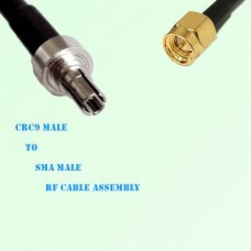 CRC9 Male to SMA Male RF Cable Assembly