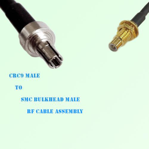 CRC9 Male to SMC Bulkhead Male RF Cable Assembly