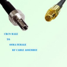 CRC9 Male to SSMA Female RF Cable Assembly