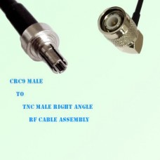 CRC9 Male to TNC Male Right Angle RF Cable Assembly