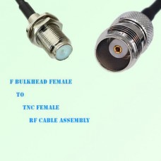 F Bulkhead Female to TNC Female RF Cable Assembly