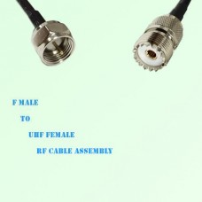 F Male to UHF Female RF Cable Assembly