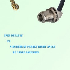IPEX to N Bulkhead Female Right Angle RF Cable Assembly